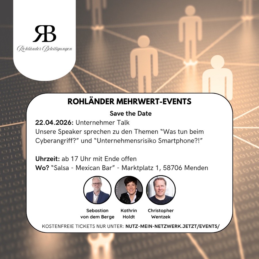 Einladung zum Rohländer Mehrwert-Event am 22. April 2026