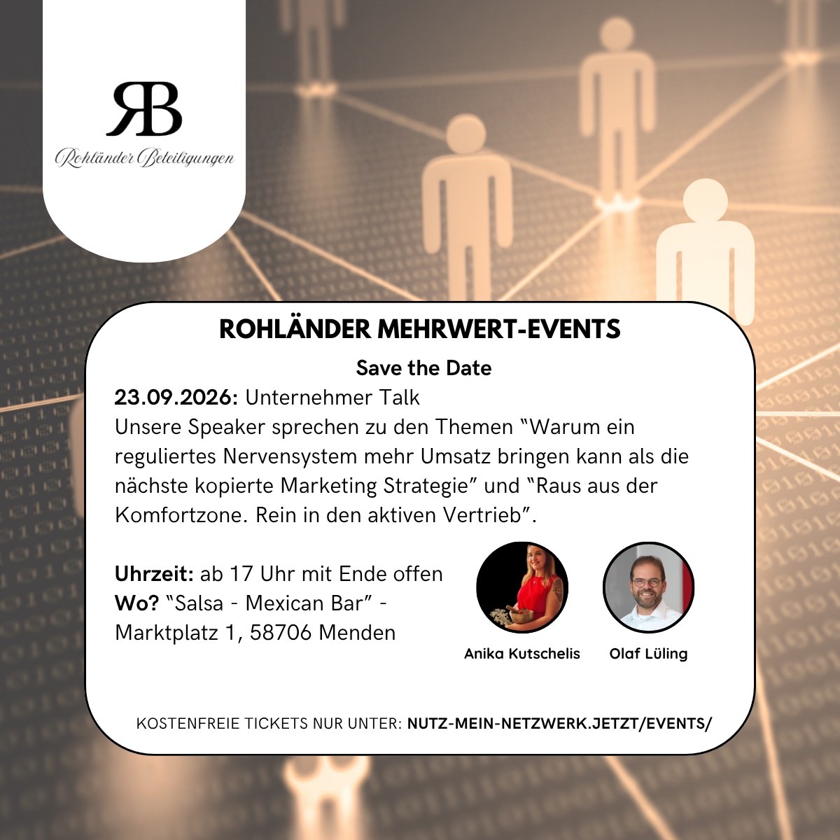 Einladung zum Rohländer Mehrwert-Event am 23. September 2026